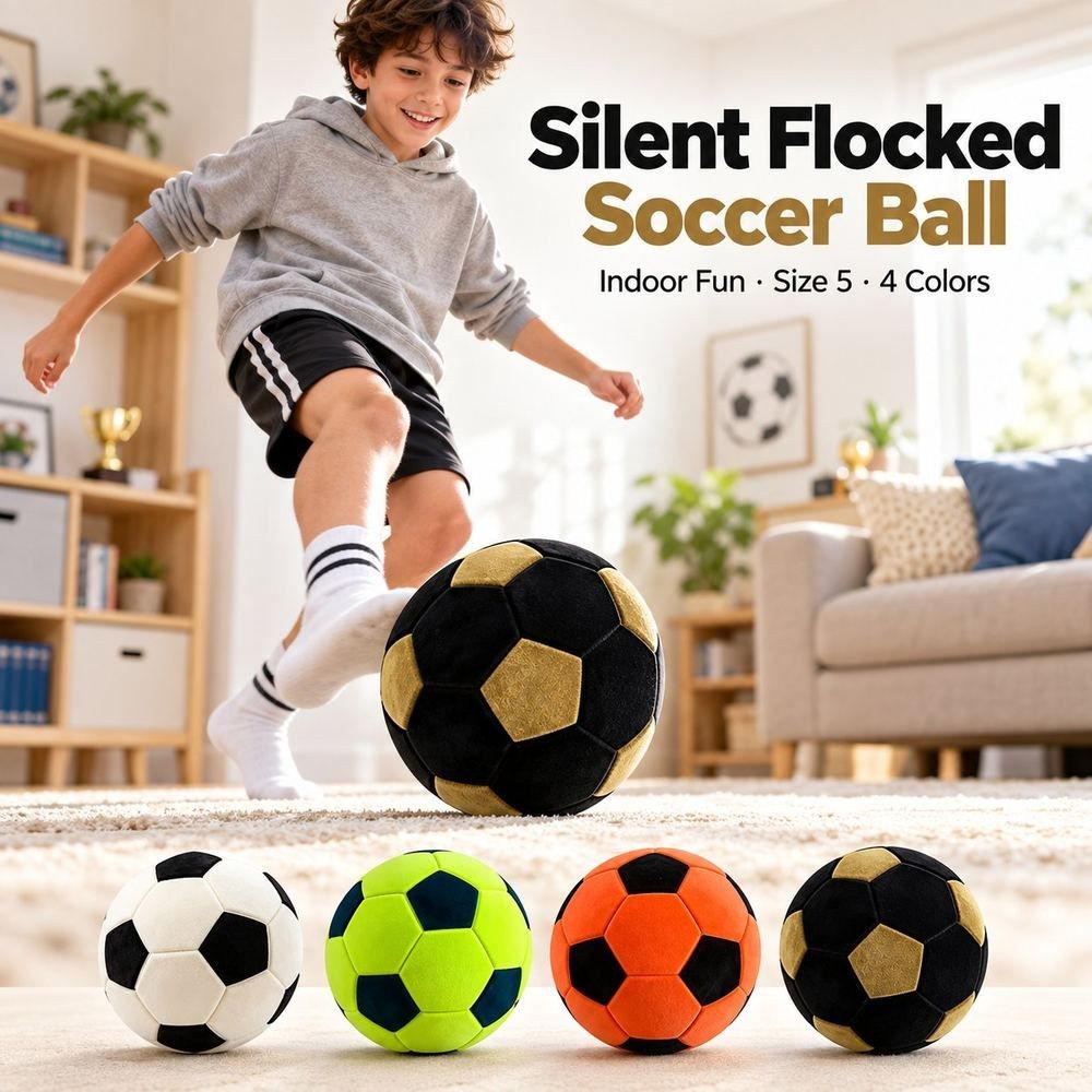 Flocked Silent Soccer Ball